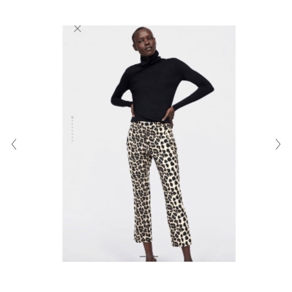 NWT Zara leopard animal print pants - Picture 6 of 13